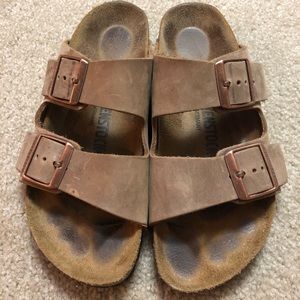 Tobacco leather Birkenstock 37